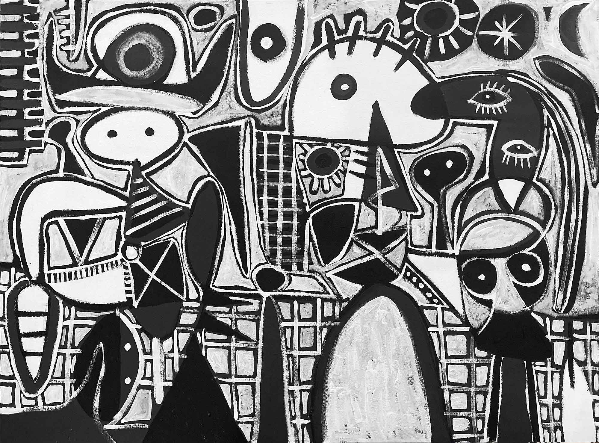 Enrique Pichardo, Composición en blanco y negro Enrique Pichardo, Composición en blanco y negro