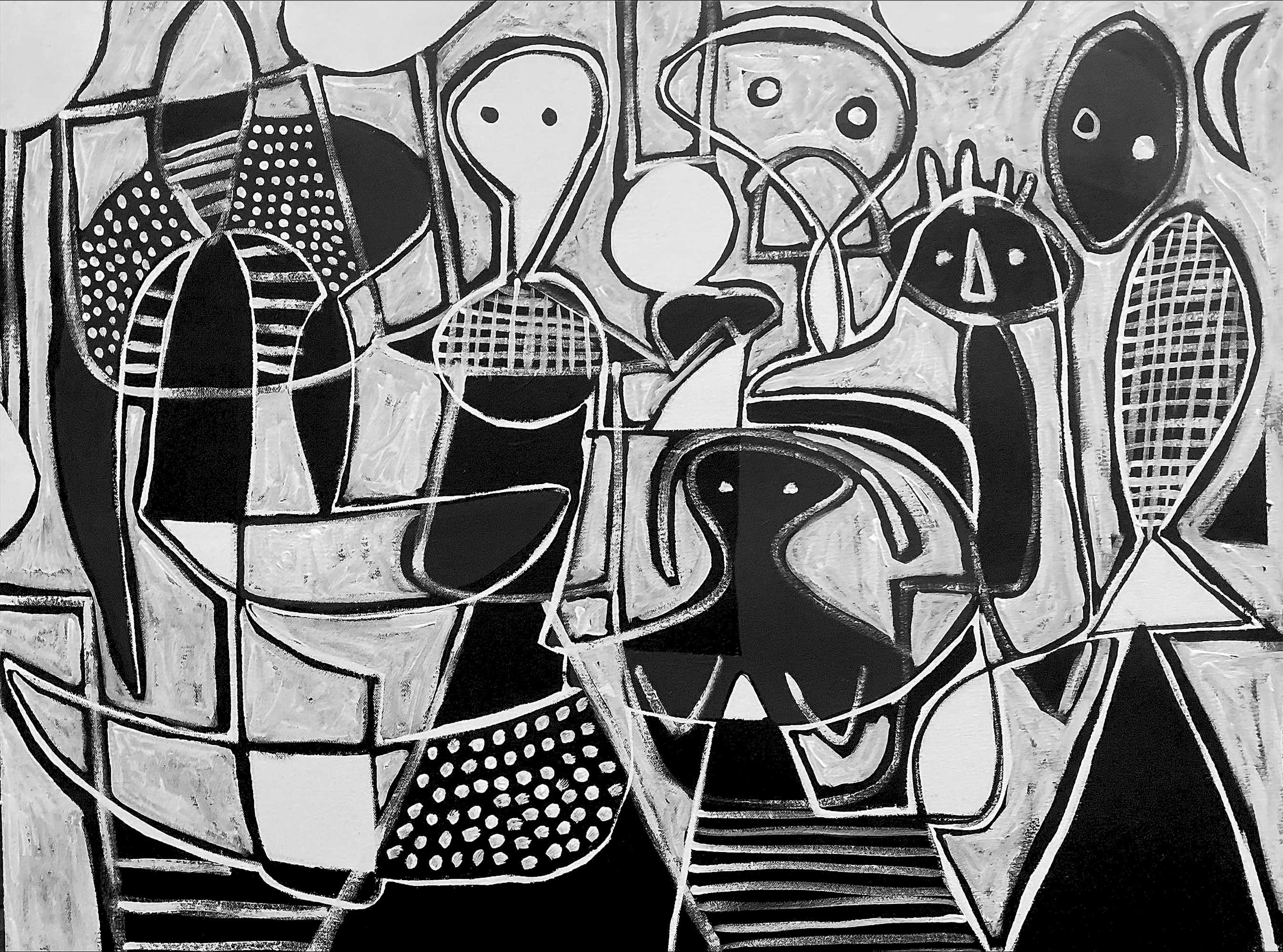 Enrique Pichardo, Composición en blanco y negro Enrique Pichardo, Composición en blanco y negro