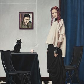 Gemälde, Contemporary portrait - Coffee with the President, Nataliya Bagatskaya