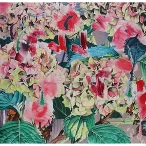 Gemälde, Autumn Hydrangeas #2, John Capitano