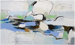 Gemälde, Fels und Fluss (Strömung), Andreas Durrer