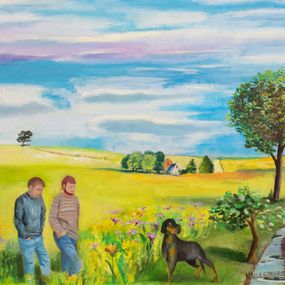 Gemälde, La campagne - Paysage et promenade dans les champs, Philippe Maillebuau
