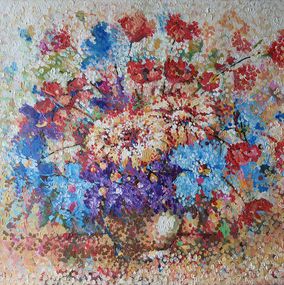 Peinture, Bouquet of flowers, Rakhmet Redzhepov (Ramzi)