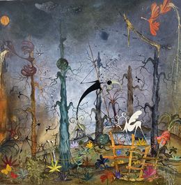 Peinture, Repos au bord de l’étan, Philippe Henriot