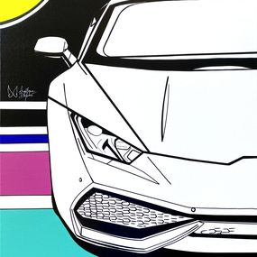 Gemälde, Cache-cache Lamborghini, Angélique Dufossé