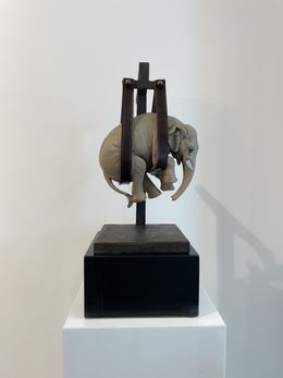 Escultura, Il peso del tempo sospeso/ Elefante Mini PA 1/4, Stefano Bombardieri
