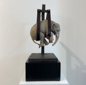 Sculpture, Il peso del tempo sospeso/ Elefante Mini PA 1/4, Stefano Bombardieri