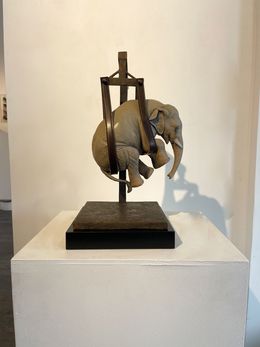 Sculpture, Il peso del tempo sospeso / Elefante piccolo 8/8, Stefano Bombardieri