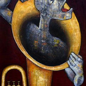 Painting, Trumpet spirit, Mikhail Baranovskiy