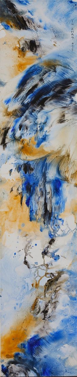 Painting, Vague bleu II, Yu Zhao