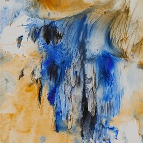 Painting, Vague bleu II, Yu Zhao