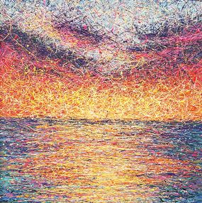 Painting, Embracing the sunset, Nadine Antoniuk