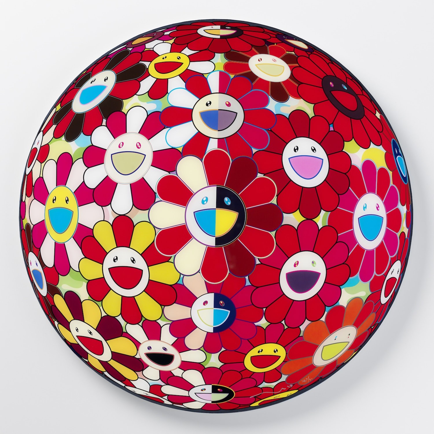 Takashi Murakami, Flower Ball Red (3D) The Magic Flute. Takashi Murakami, Flower Ball Red (3D) The Magic Flute.