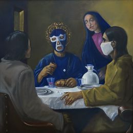 Painting, The last supper, after van Meggeren, Edgar Arandia