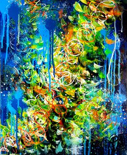 Gemälde, Pop Flower Galactic, Priscilla Vettese