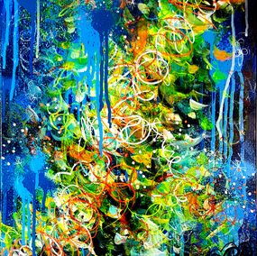 Painting, Pop Flower Galactic, Priscilla Vettese