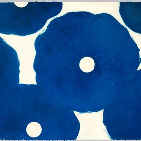 Drucke, Six Blue Poppies, 2021, Donald Sultan