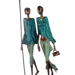 Sculpture, Les Massaïs, Issouf Bonkoungou