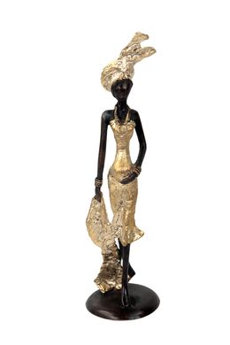 Sculpture, Elégante dorée, Issouf Bonkoungou