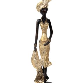 Sculpture, Elégante dorée, Issouf Bonkoungou