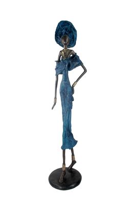 Sculpture, Elégante bleue, Issouf Bonkoungou