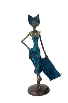 Sculpture, Elégante bleue, Issouf Bonkoungou