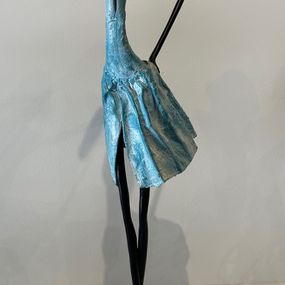 Sculpture, La demoiselle du vent Bleue clair, Patricia Grangier