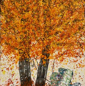 Gemälde, Back to Autumn, Farrukh Negmatzade