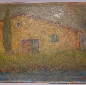 Painting, Yellow Barn, Roy Fairchild