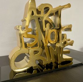 Escultura, Art is not a crime - gold edition, N.Nathan