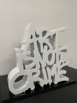 Sculpture, Art is not a crime - white edition, N.Nathan