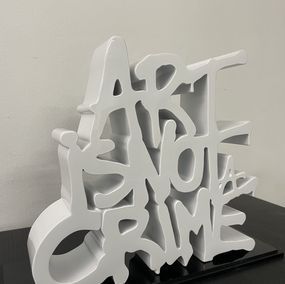 Sculpture, Art is not a crime - white edition, N.Nathan