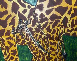 Painting, Giraffe, Francky Boy