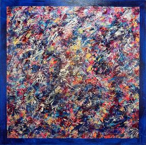 Painting, The Blue Twin, Samir Tamari