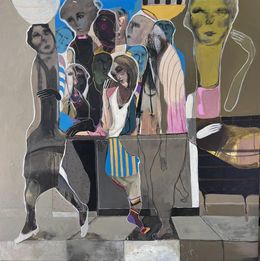 Painting, The Pavement, Mona Nahleh