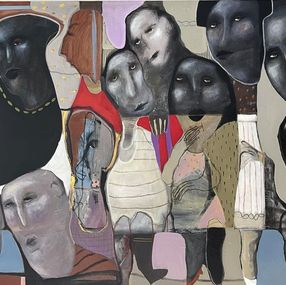Painting, Those Left Behind, Mona Nahleh