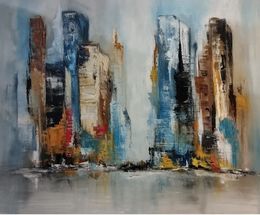 Painting, City, Marie Line Robert