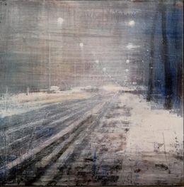 Painting, Perspectiva de nieve en Berlín, Alejandro Quincoces