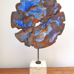Sculpture, Petite ronde bleue, Laurelle Bessé