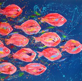 Painting, Poissons Rouges, Hayvon