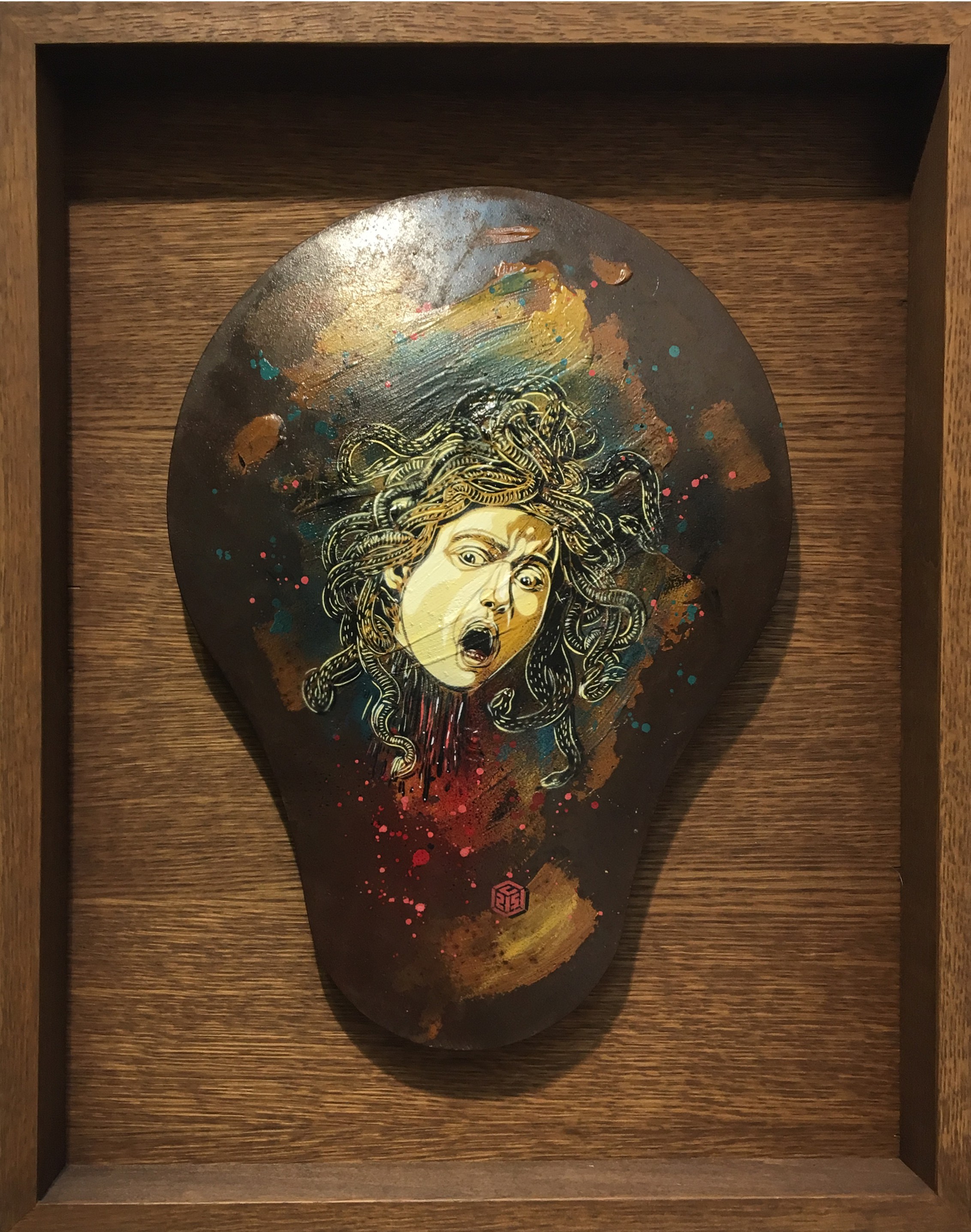 C215, Méduse - Le Caravage C215, Méduse - Le Caravage