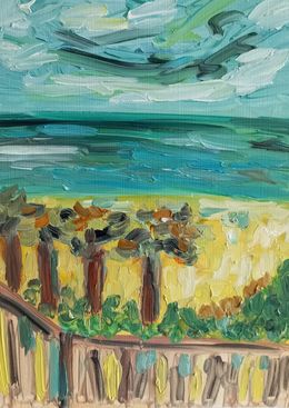 Peinture, My dreamy beach of the south of France, Natalya Mougenot