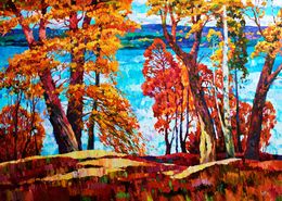 Gemälde, A big river, Andrei Sitsko
