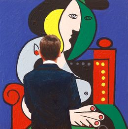 Pintura, Lady with Watch (Femme à la Montre), Gerard Boersma