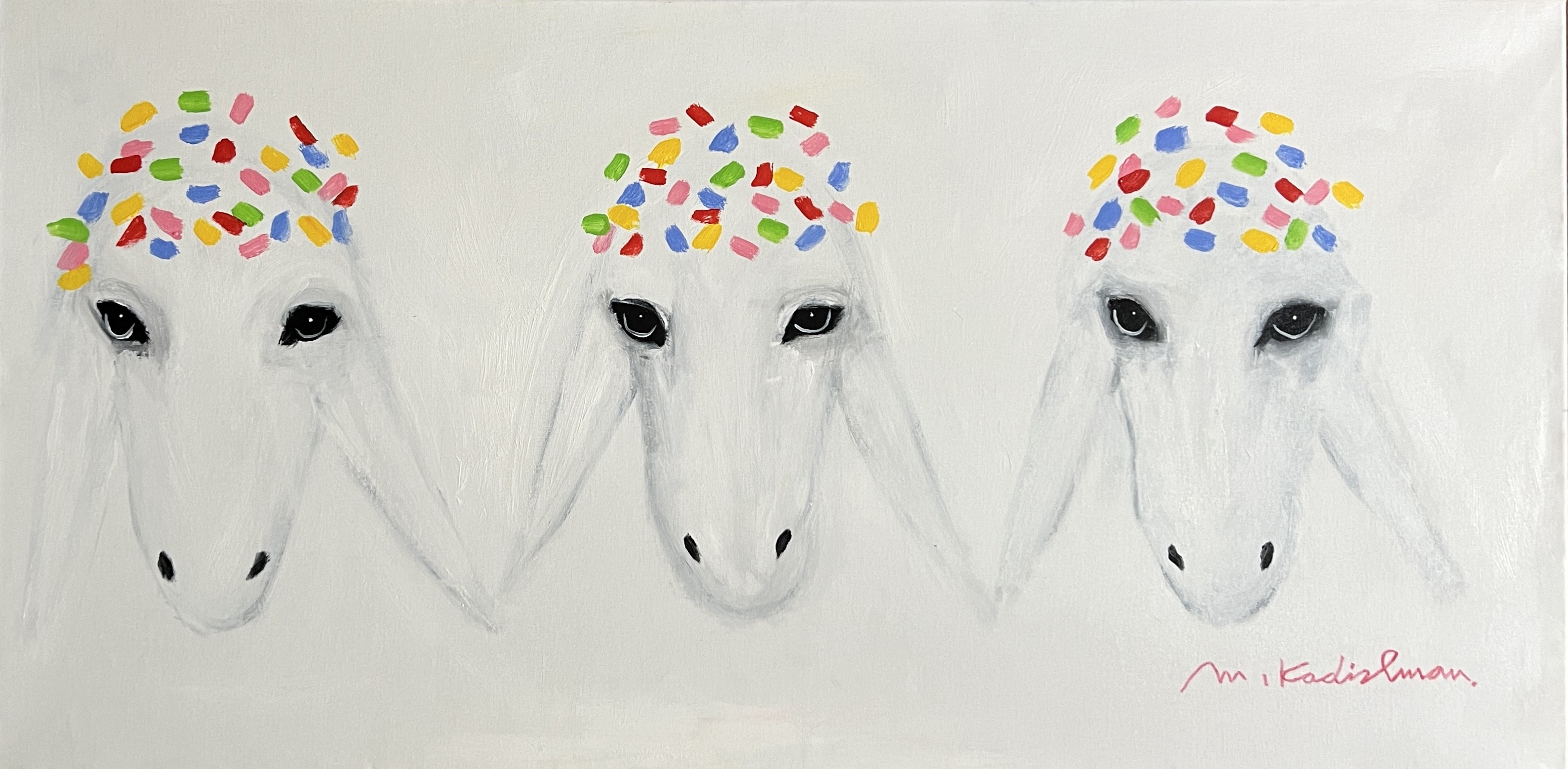 Menashe Kadishman, 3 Sheep Menashe Kadishman, 3 Sheep