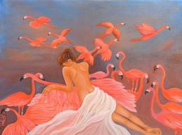 Peinture, Fantasy Art I (flamencos), Vesna Udicki Vucetic