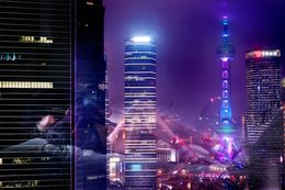 Photography, Shanghai Nights (Lightbox), David Drebin