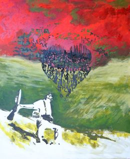 Gemälde, Love in times of war, Sonia Domenech
