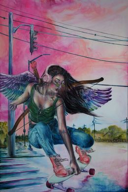 Painting, Amor - Cupid, Paulina Halasova