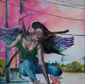 Painting, Amor - Cupid, Paulina Halasova